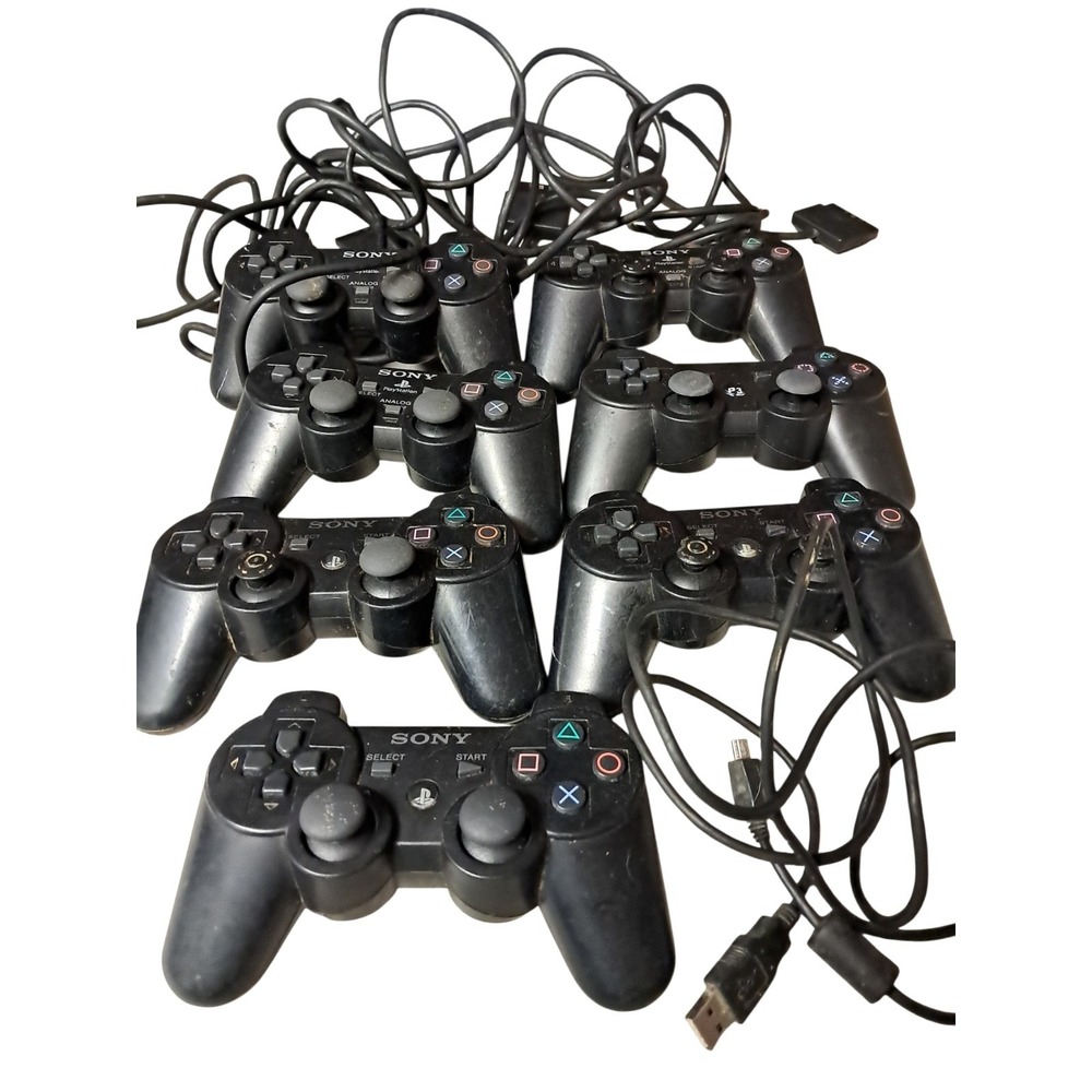 Playstation Controller Lot... Not Tested Parts Only